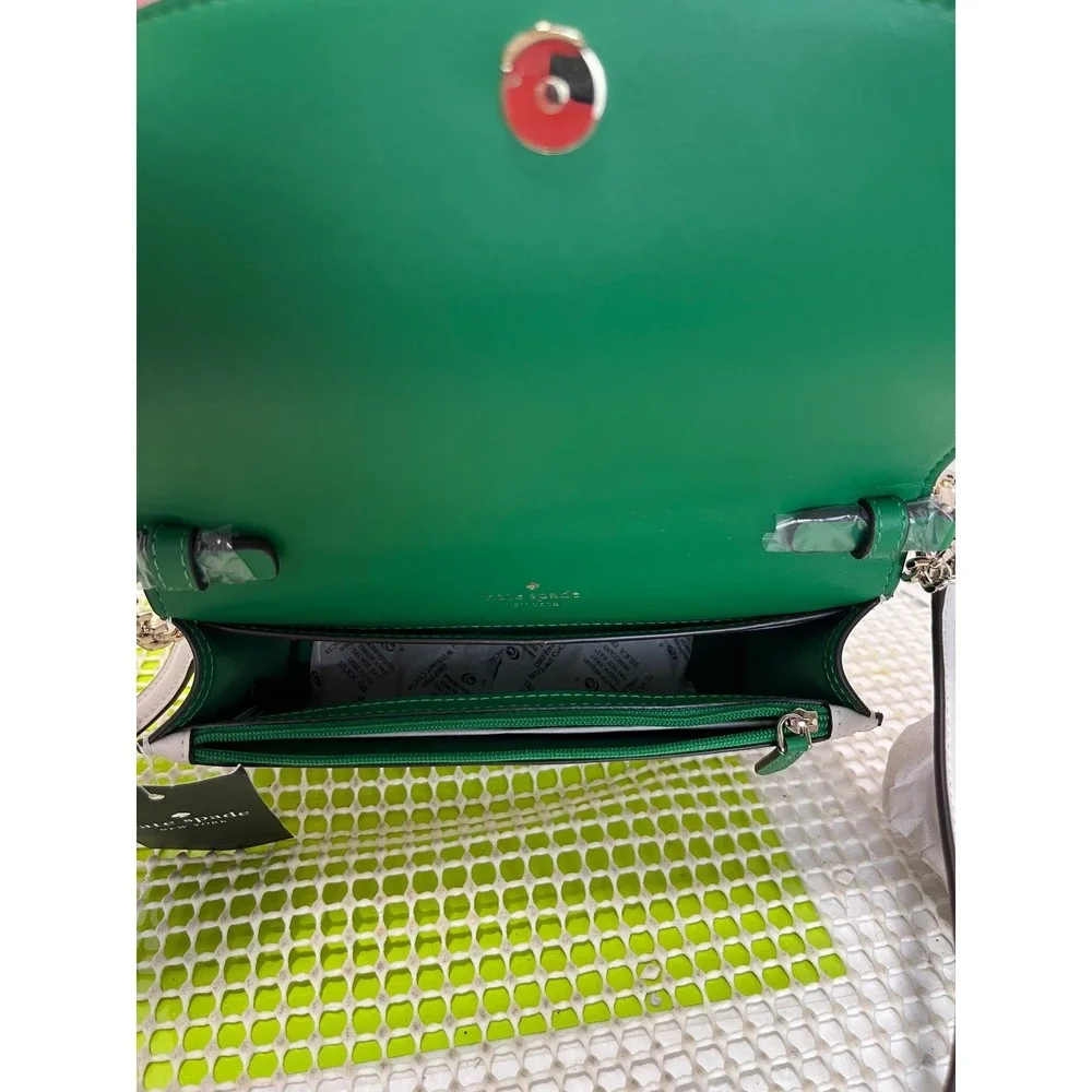 Kate Spade Staci Small Flap Crossbody Watermelon Cream Multi KB557 NEW